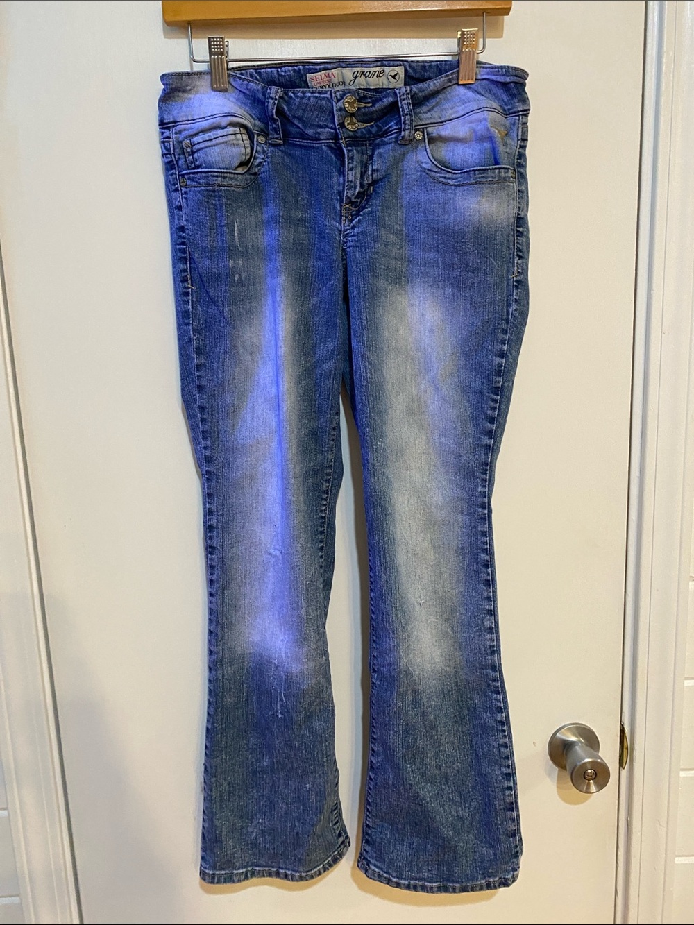 Grane Faded Blue Flare Jeans